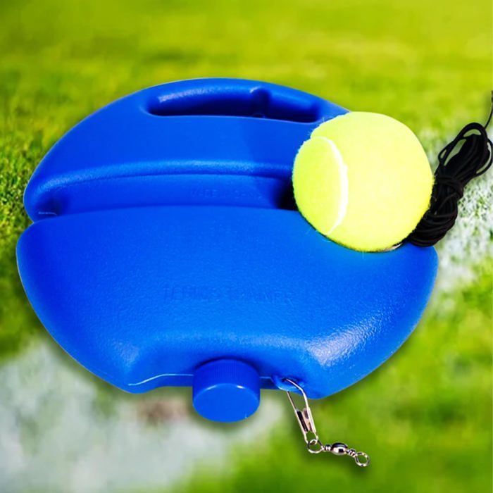 Rebounder tennis solo ABS + corde, kit entraînement joueurs/entraîneurs tous âges/niveaux Label