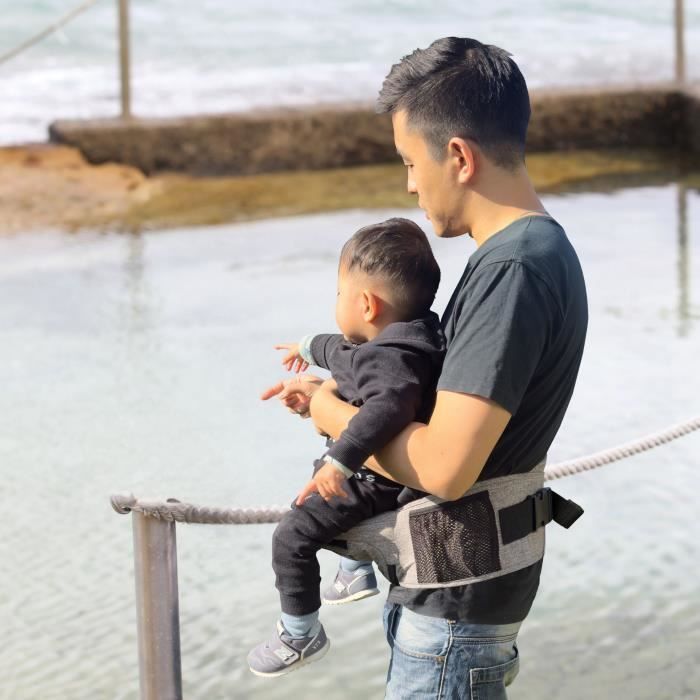 Canguru para Bebê - Assento de Quadril - DREAMBABY - Up & Go - Cinza