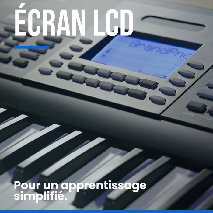 Clavier arrangeur - Woodbrass - KBA300 - 61 touches - Mode d'apprentissage - Lecteur MP3 intégré