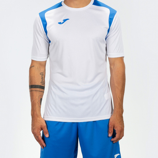 Camiseta Manga Corta Joma Championship V Blanco Royal