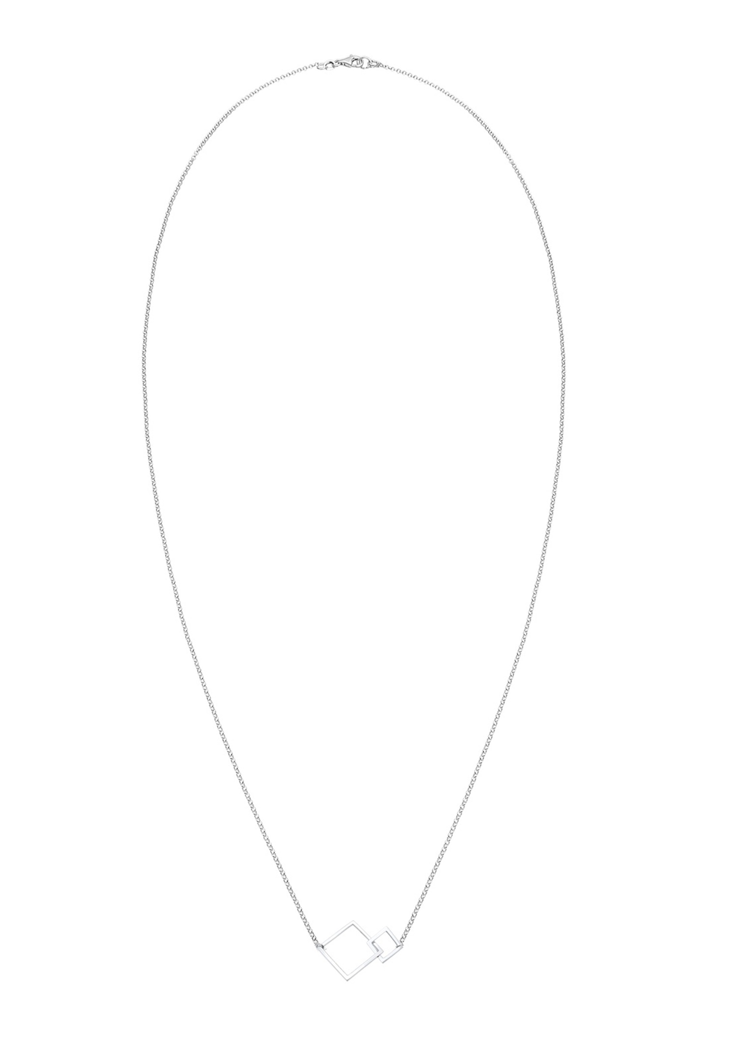 Elli Femme Quadrilatère Connecté Géo Carré - (925/1000) Argent
