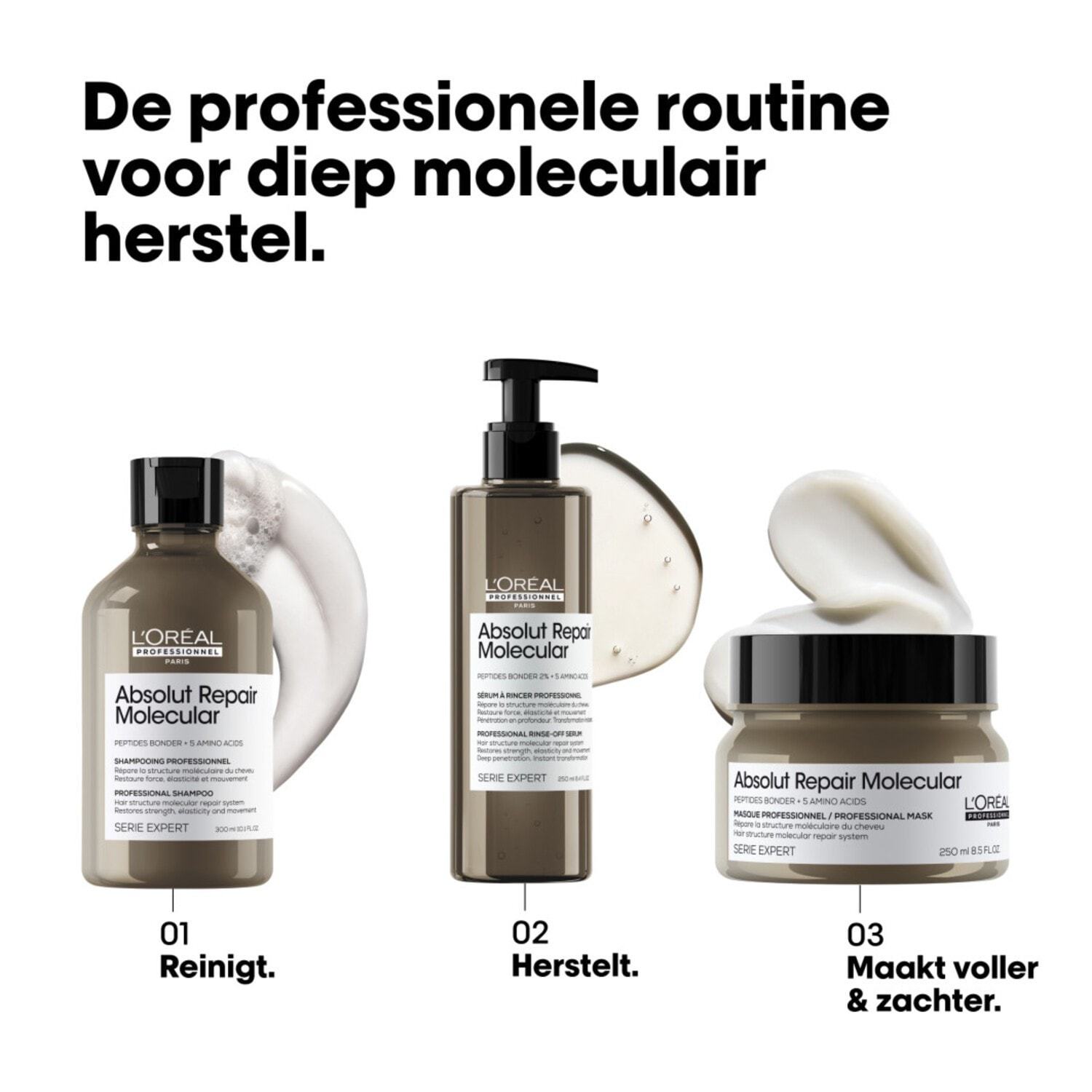 L´Oréal Professionnel Haarmasker Absolut Repair Molecular Rinse Off profesionālā maska - 150 ml