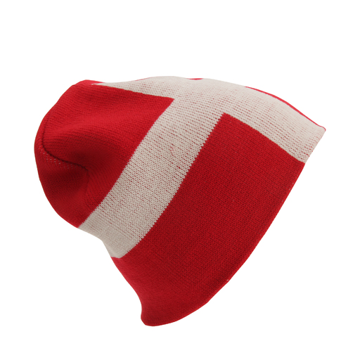  Bonnet tricoté Universal Textiles avec motif drapeau danois