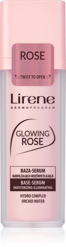 Lirene Base Glowing Rose osvetljujoča serumska podlaga