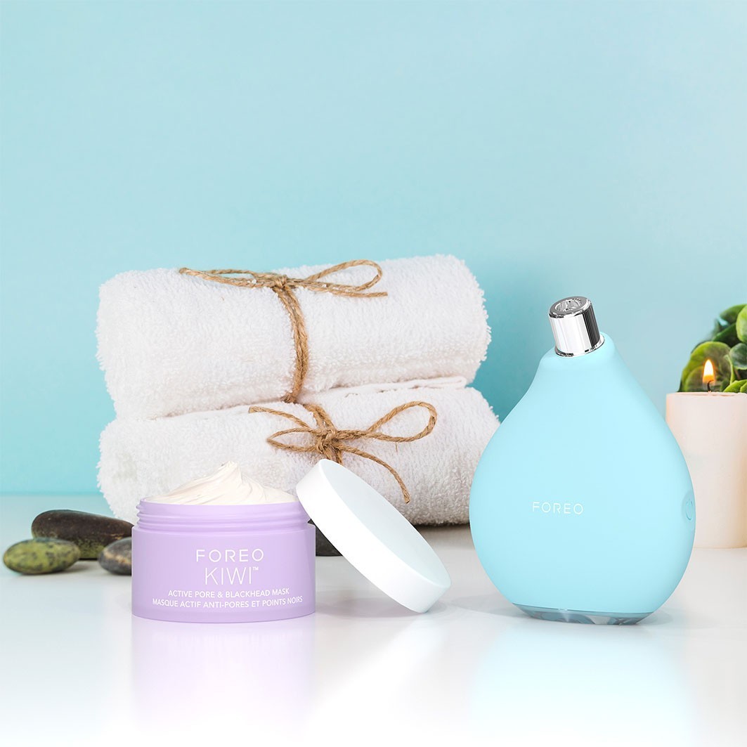 FOREO drėkinamoji kaukė KIWI™ KIWI™ aktyviųjų porų ir inkštirų kaukė – 100 g