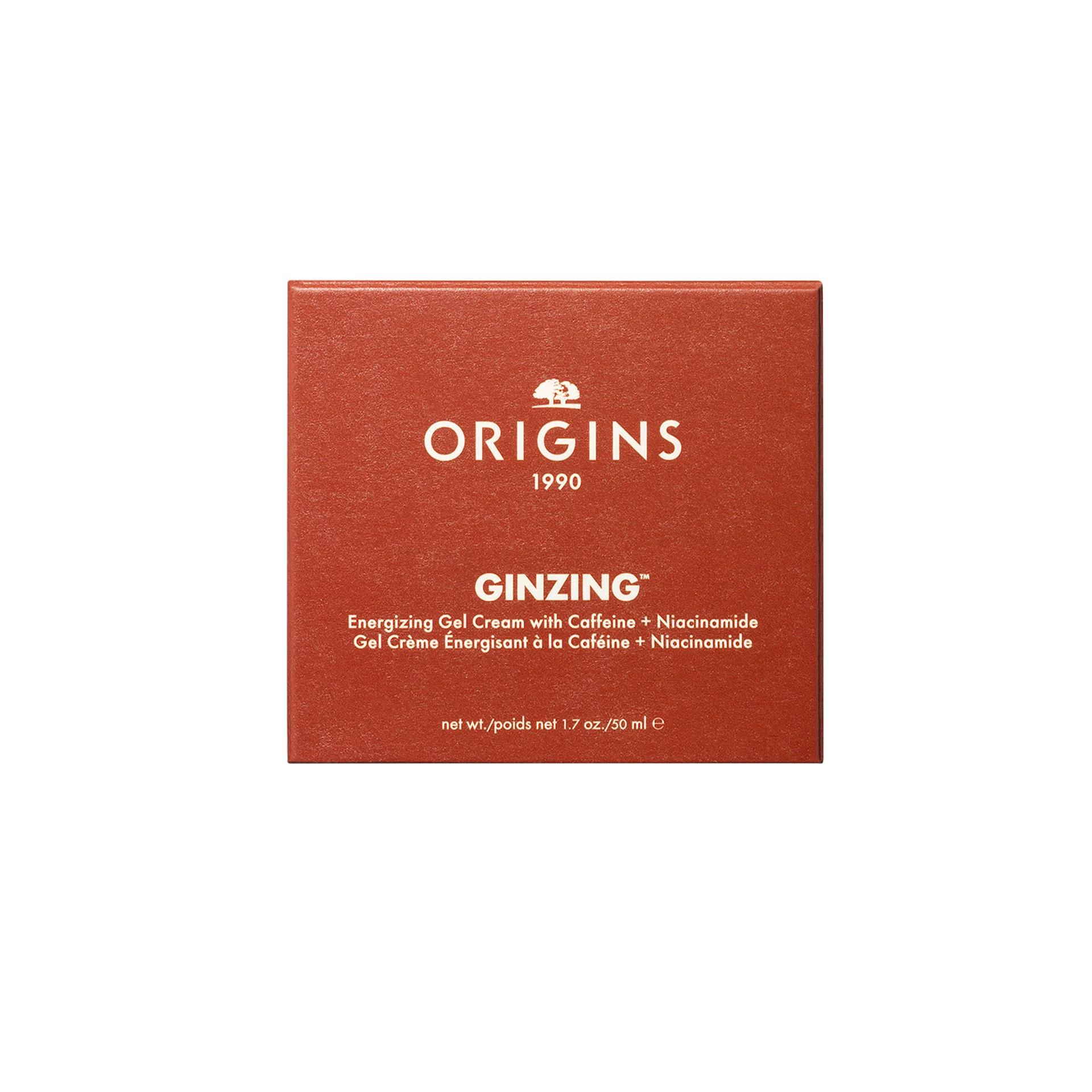 Cremă de față energizantă cu gel Ginzing cu cafeină + niacinamidă 50 ml - Origins