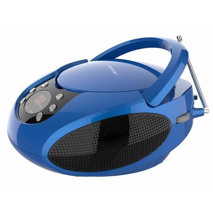 Tragbarer CD-Player – Auvisio – Boombox – Stereo – FM-Radio – AUX-Eingang
