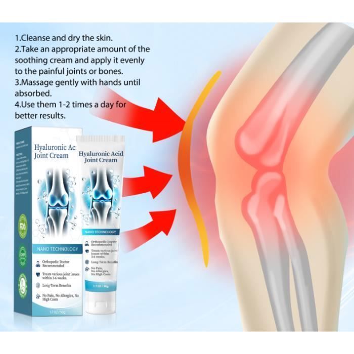Crème réparatrice pour articulations à l'acide hyaluronique,crème pour soulager la douleur arthroheal,crème de thérapie