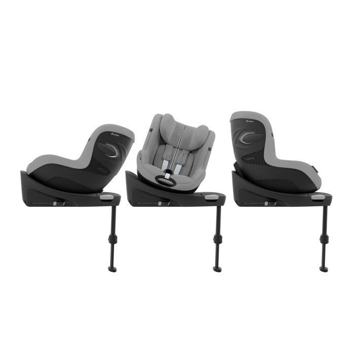 Cybex Sirona G Gold Autositz - 61 bis 105 cm - Geburt bis 19 kg - 3 Monate bis 4 Jahre - Steingrau (Plus)