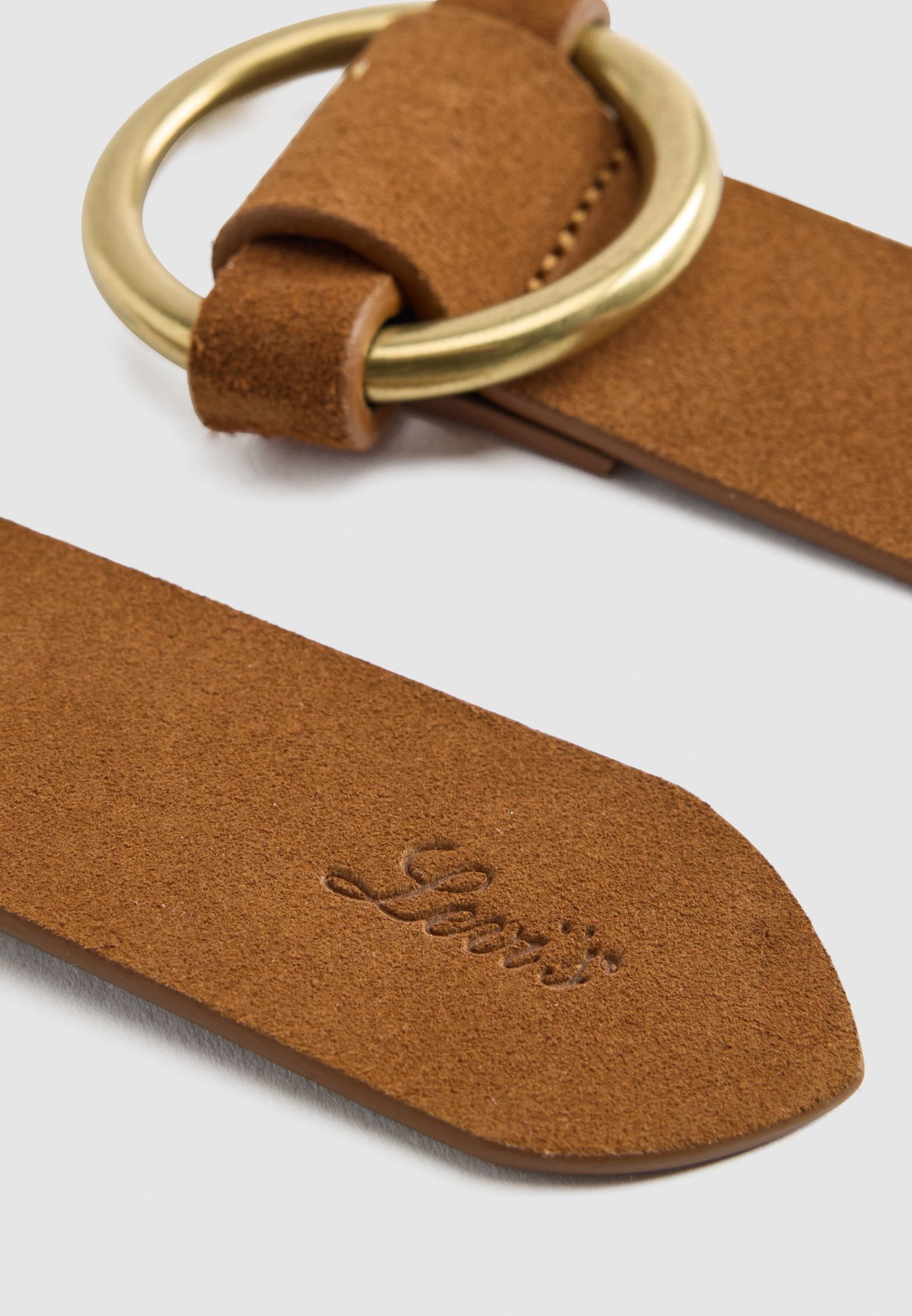 Anello a O Levi's® - Cintura business - pelle marrone