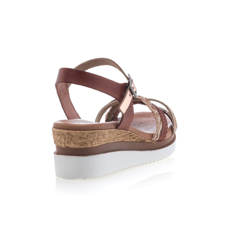 Bruine damessandalen / open teenschoenen