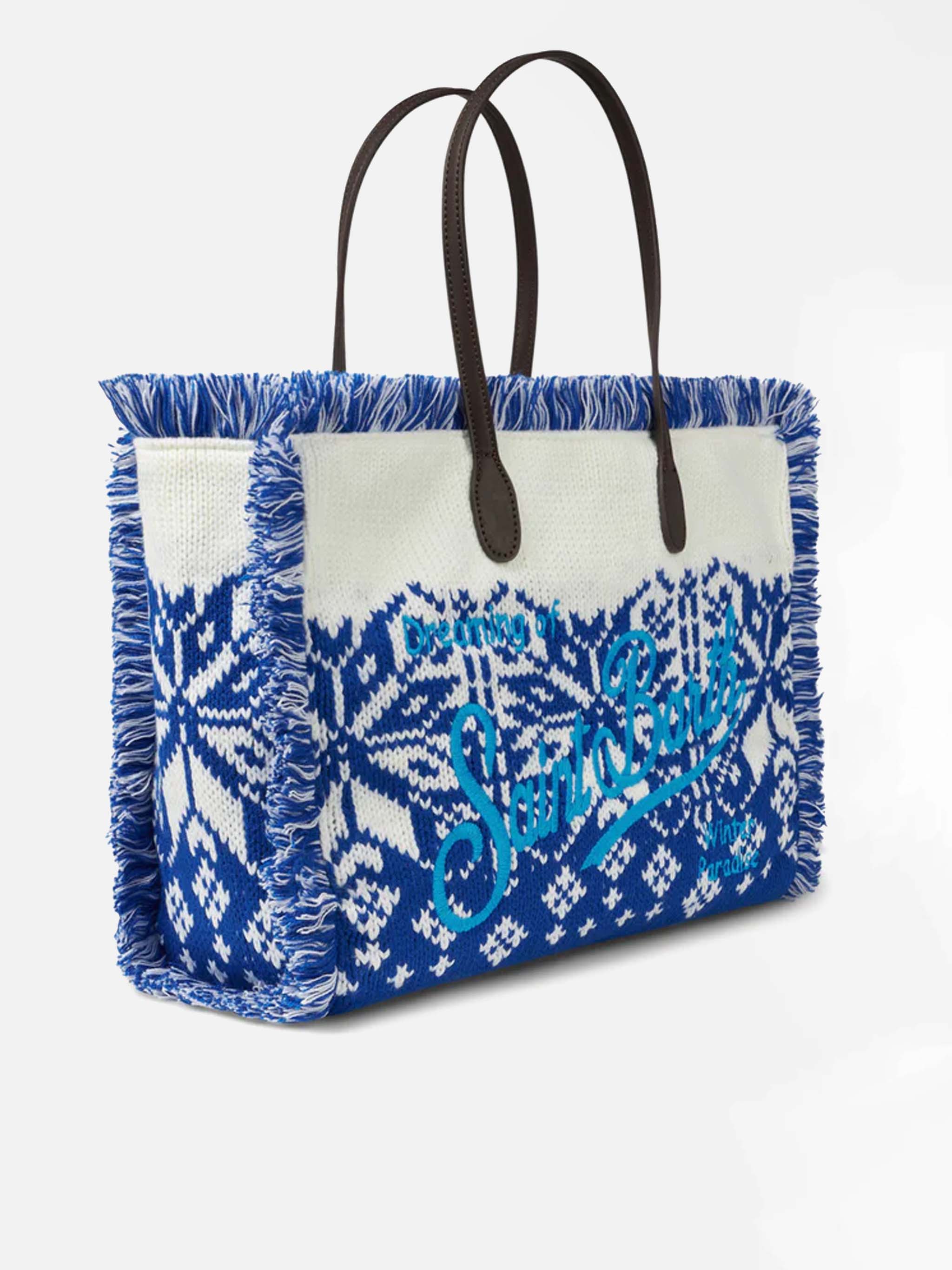 Vanity schoudertas met Scandinavisch patroon