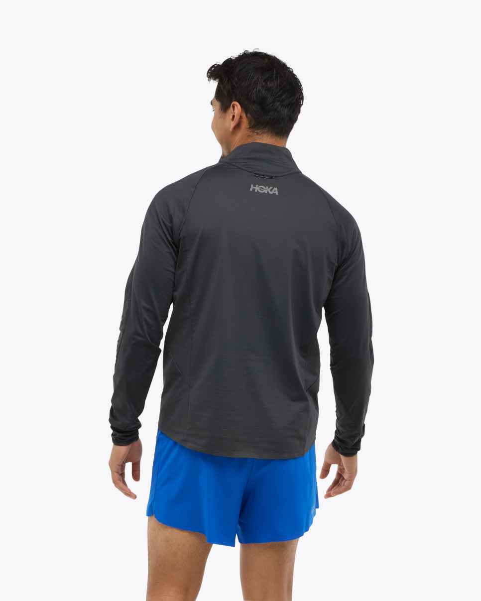 HOKA GlideTech Quarter Zip Schwarz