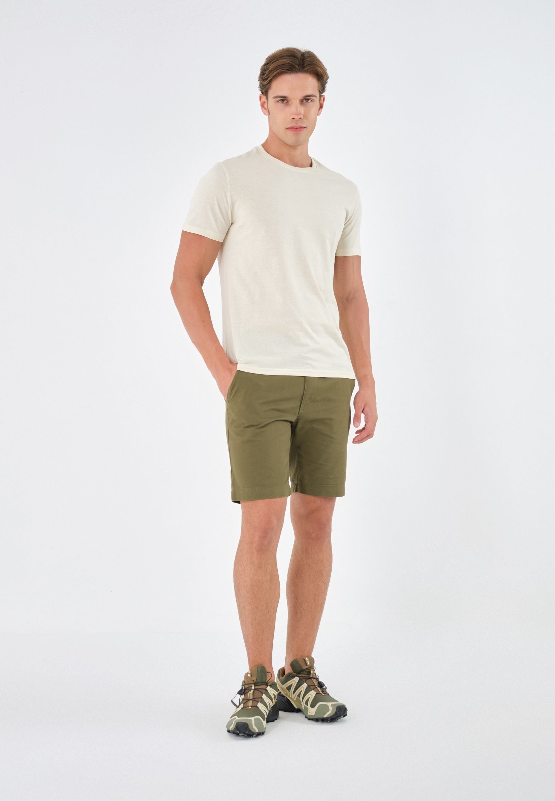 Pier One 5 PACK - Základní tričko - vínová/světle šedá/hnědá