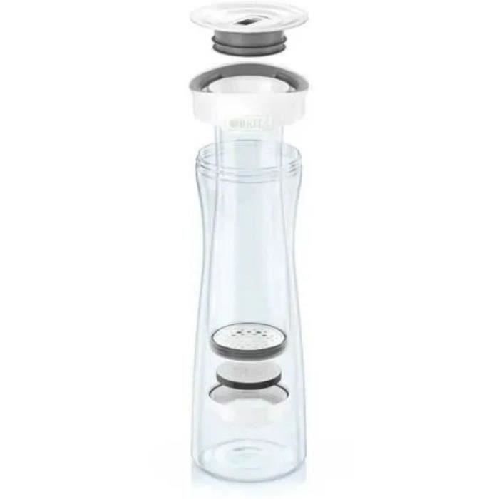 Brita Filter Bottle and Carafe, Graphite White - 1 MicroDisc Filter Included