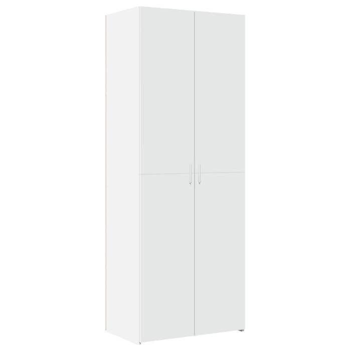 vidaXL Armoire de rangement blanc 70x42,5x225 cm bois d'ingénierie, armoire de rangement de salle de bain, unité de 3281329