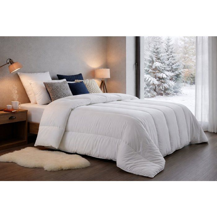 Edredón de microfibra extra cálido BLANREVE - 220 x 240 cm - Blanco