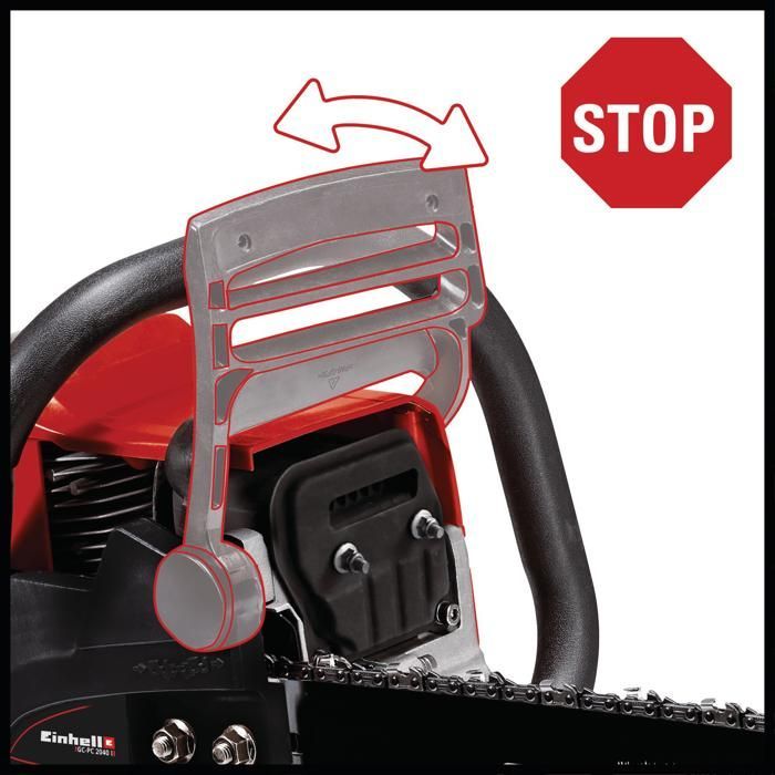 Einhell GC-PC 2040 I benzinekettingzaag (2,0 kW, 2-taktmotor, zaagblad 40 cm). Geleverd met mengfles.
