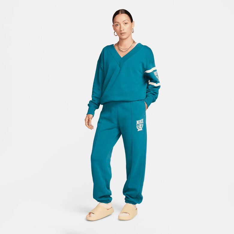 Pantaloni sportivi in pile stile college