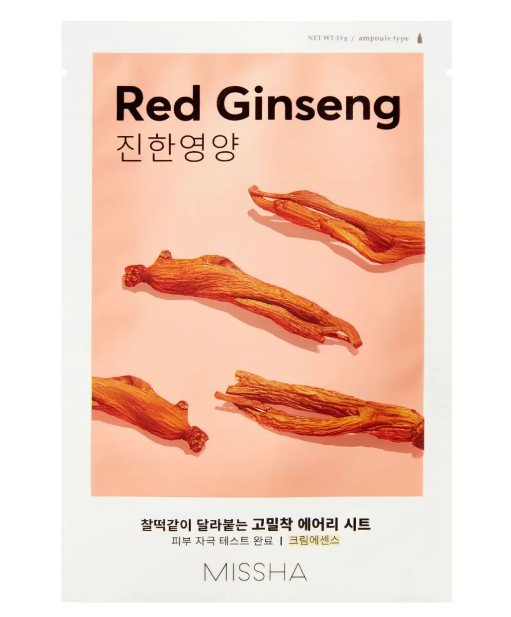 Missha Airy Fit Maska w płachcie, Red Ginseng