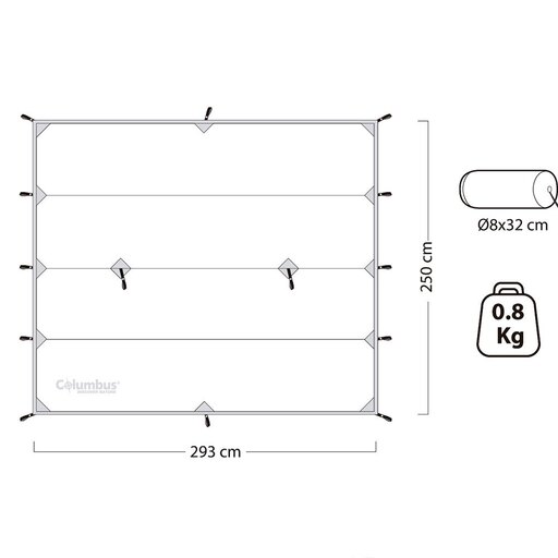 Carpa De Trekking Tarp 2000 Columbus