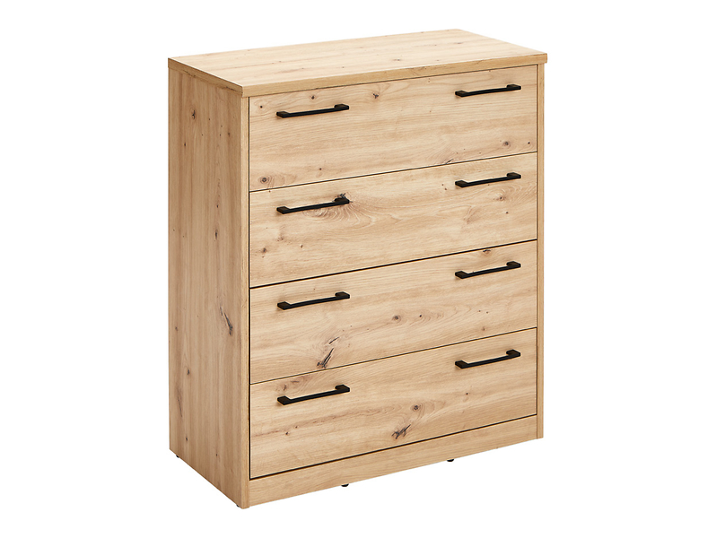 Komoda Easy z 4 szufladami 72 cm dąb artisan