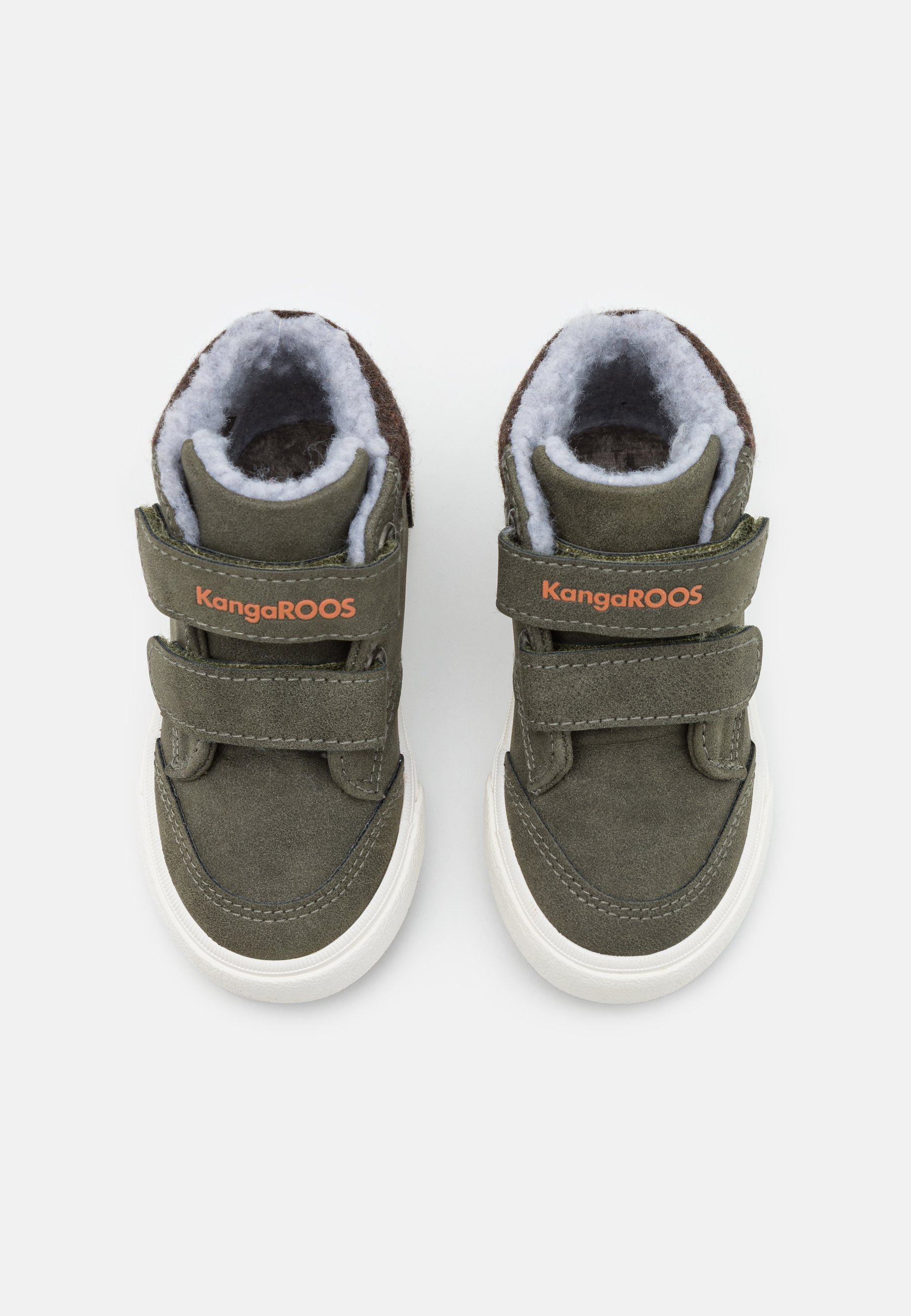 KangaROOS KAVU PRIMO UNISEX - Scarpe da ginnastica alte - oliva/fiamma