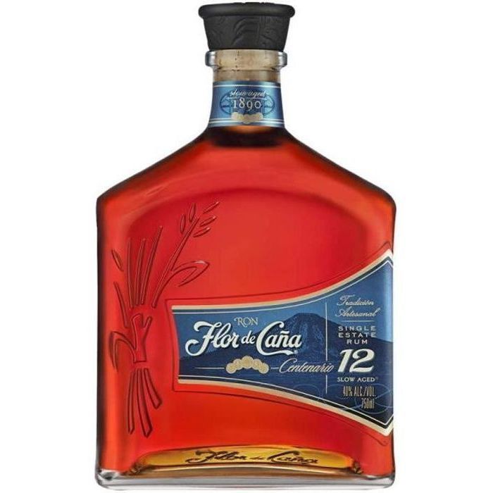 Flor de Caña - 12 years old - Aged Rum - Nicaragua - 40.0% ABV - 70cl