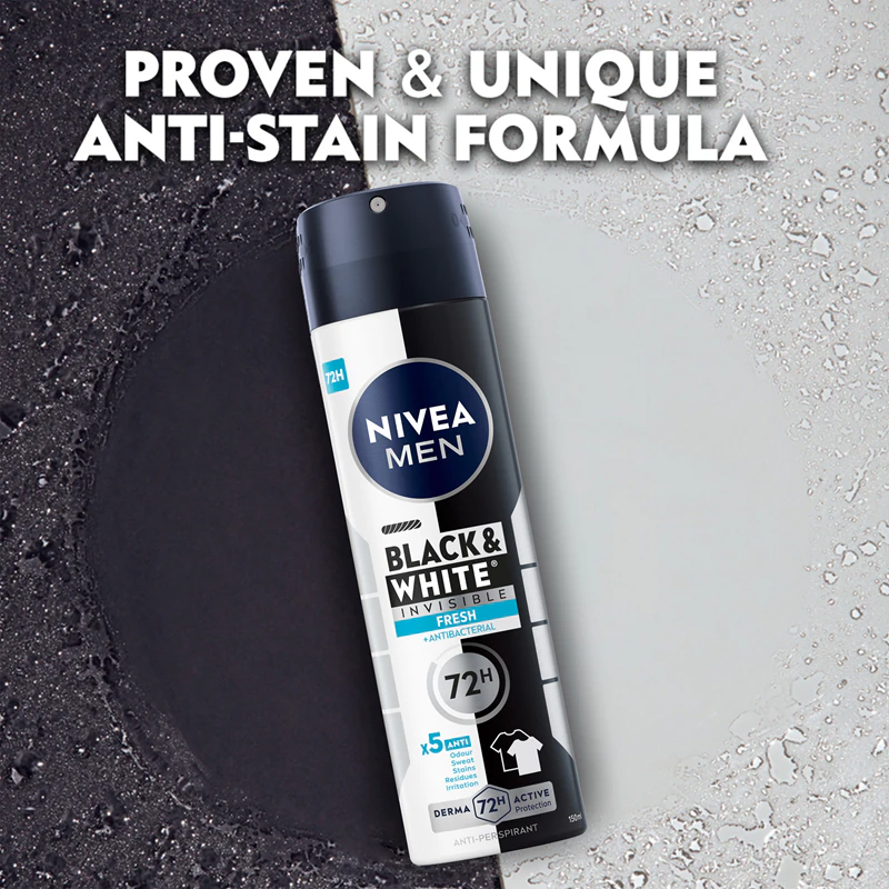 NIVEA MEN Black & White Fresh Antitranspirant mit Spray