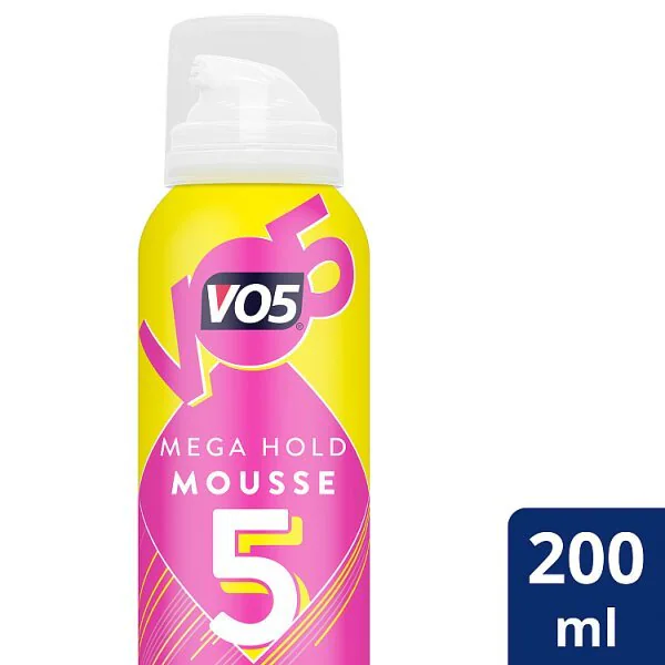 Espuma para el cabello VO5 Mega Hold 200 ml