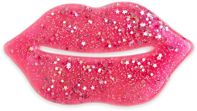 Máscara labial de hidrogel rosa com glitter do Instituto IDC