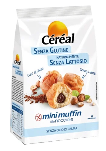 CEREAL mini muffins met hazelnoten 6 stuks