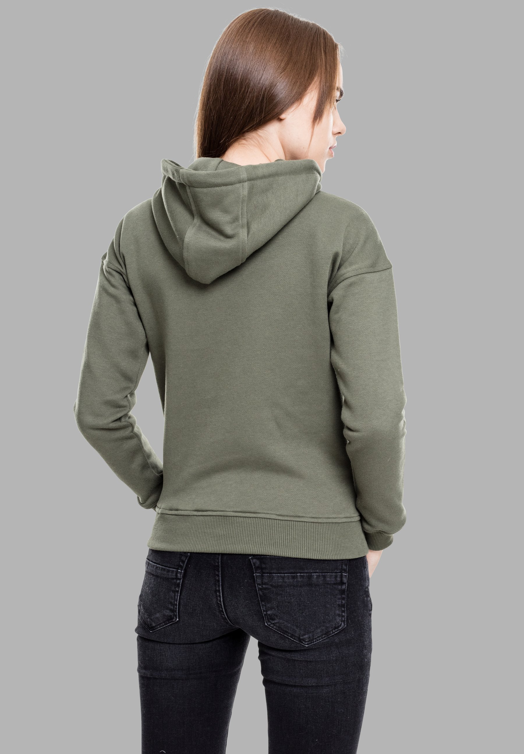 Urban Classics Hoodie - olijfgroen