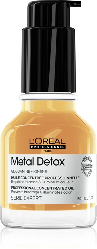 „L'Oréal Professionnel Serie Expert Metal Detox“ maitinamasis plaukų aliejus lūžinėjantiems plaukams