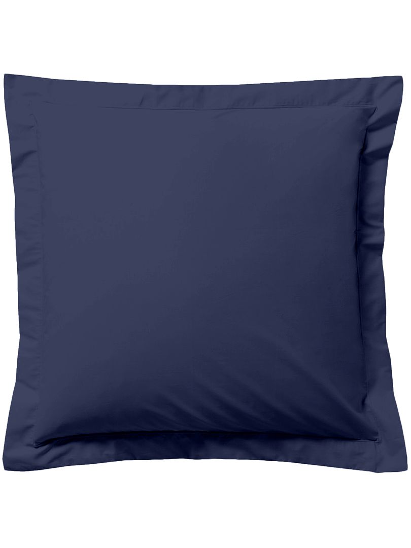 Funda de almohada lisa - azul marino