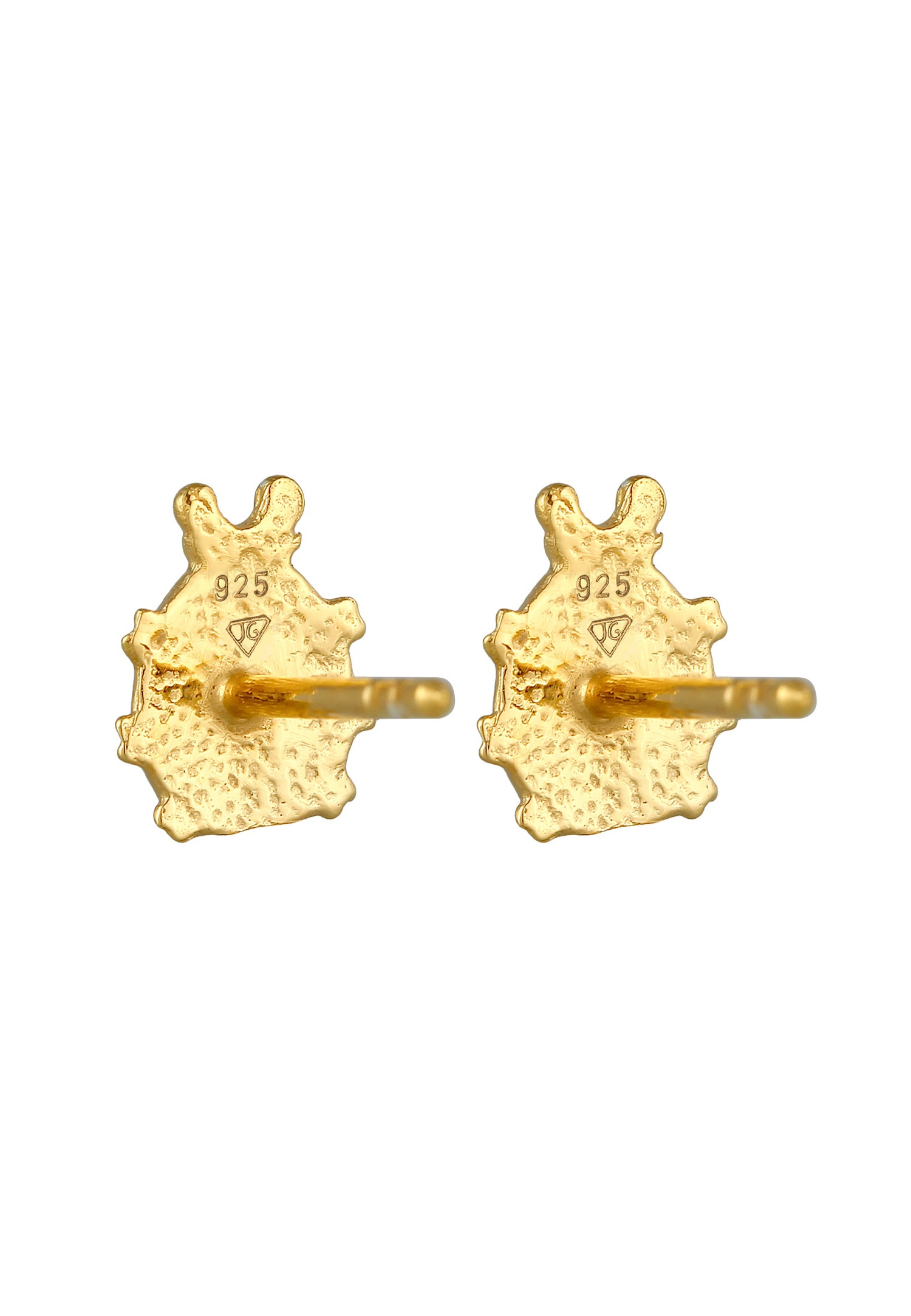 Elli Enfants Clous d'oreilles Coccinelle Porte-bonheur avec Émail en Argent Sterling 925
