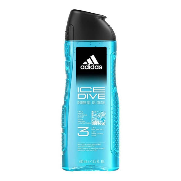 Gel de ducha Adidas Ice Dive 400 ml | Hombre | Superdrug
