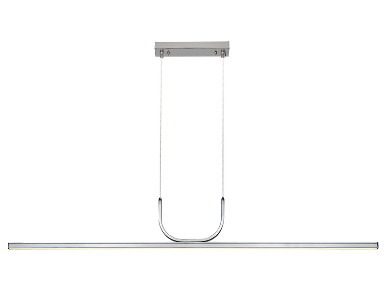 Lampa wisząca Elia LED metalowa srebrna