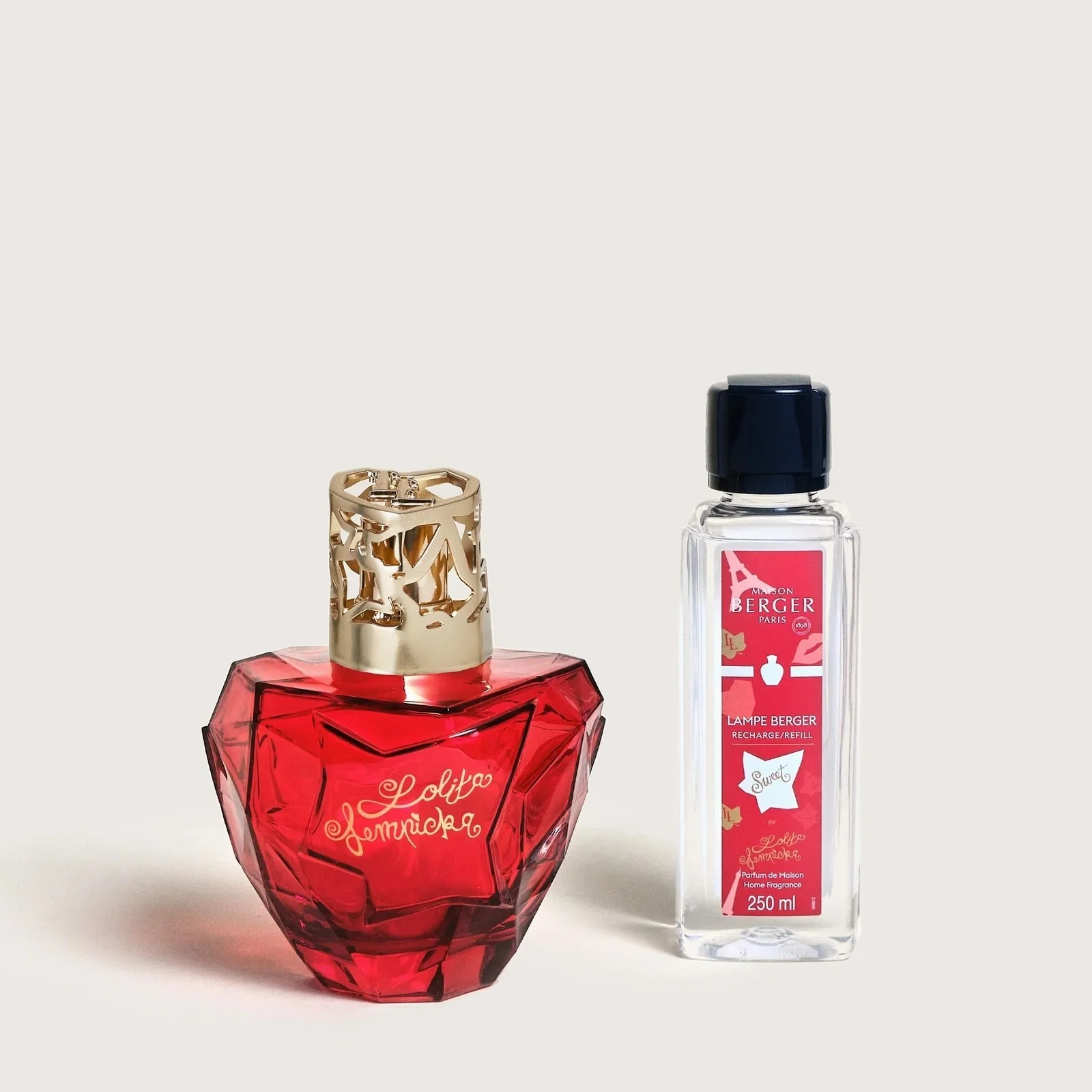 Lampe Cofanetto Premium Lolita Lempicka Sweet Rouge - Cofanetto con Lampada, Lampada Catalitica, Profumo per Lampada Catalitica