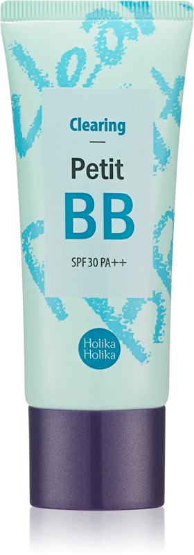 Holika Holika Petit BB Clearing, um BB cream matificante para pele oleosa e com tendência acneica.