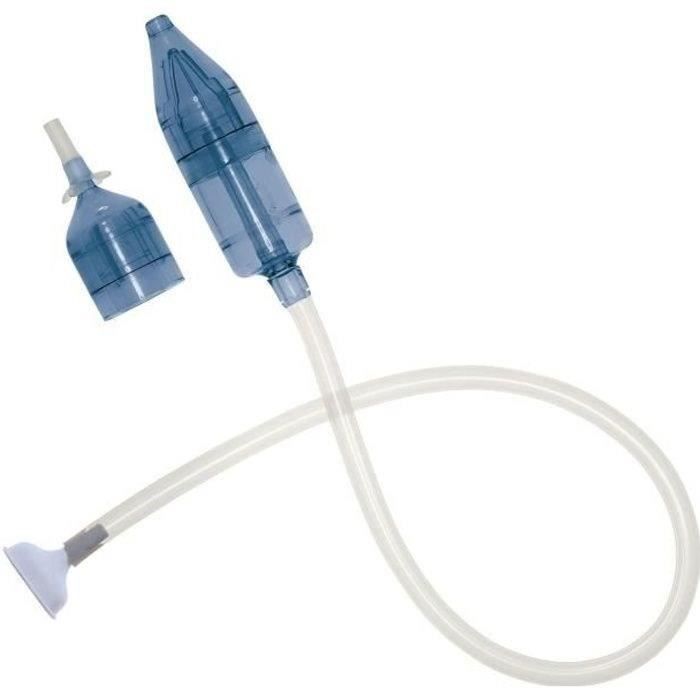 BEABA, Aspiratore nasale per neonati, Aspiratore nasale manuale Minidoo, Regolabile, 2 punte, 0-3 mesi e + 3 mesi, Minerale