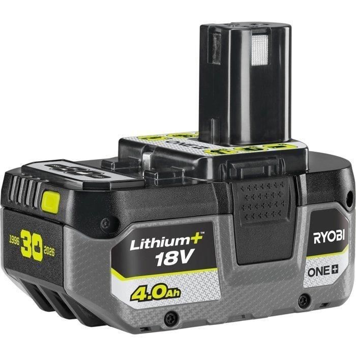 RYOBI - 18V ONE+ Kettensäge, bürstenlos, 30 cm Schwert, 10 m/s + 1 x 4 Ah Akku & Ladegerät - OCS1830 + RC18120B-140X