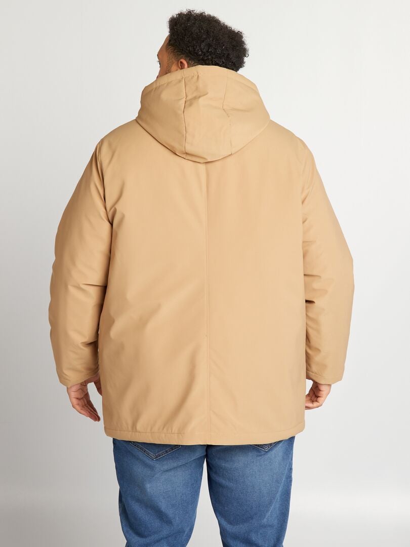 Waterdichte midi parka - BEIGE