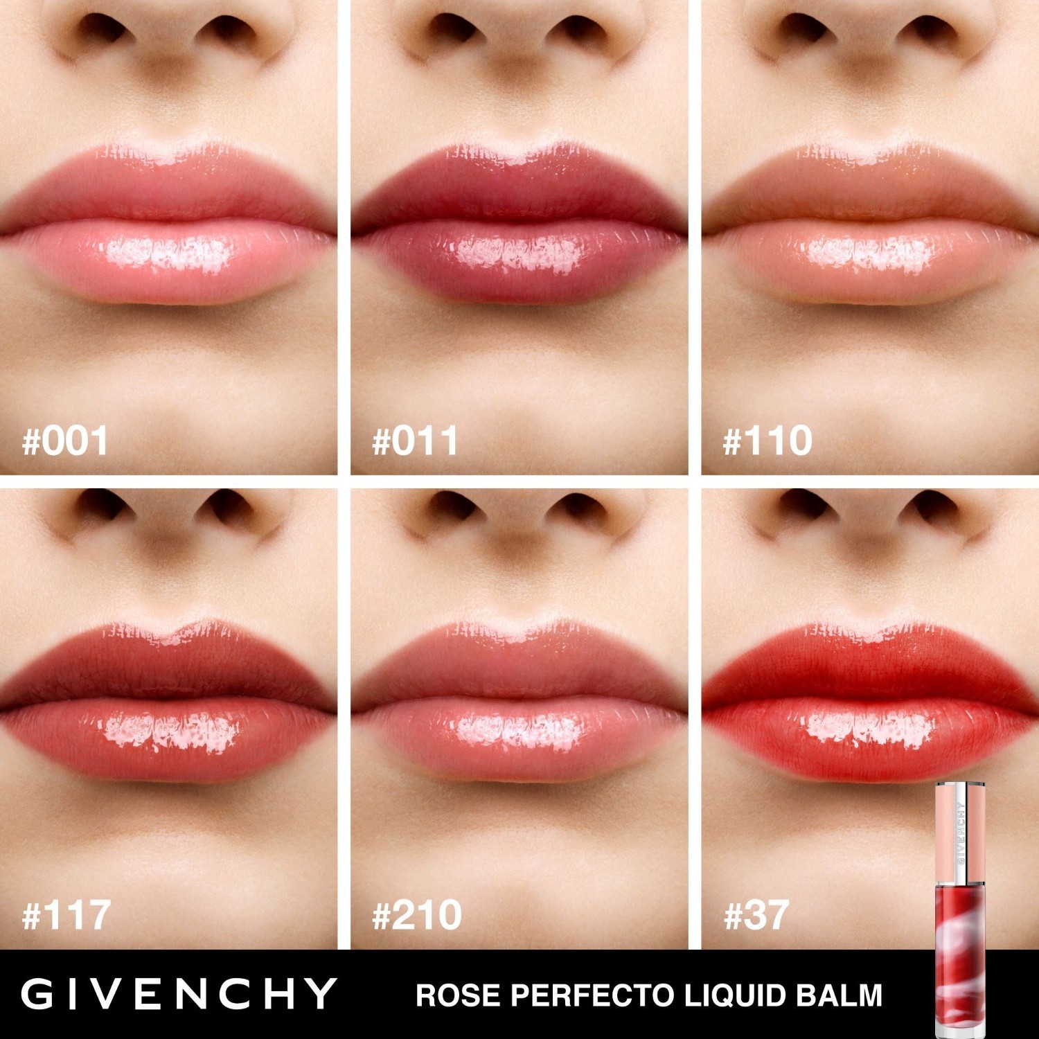 Givenchy lūpu balzams Rose Perfecto Le Rose Perfect šķidrais lūpu balzams - 6 ml