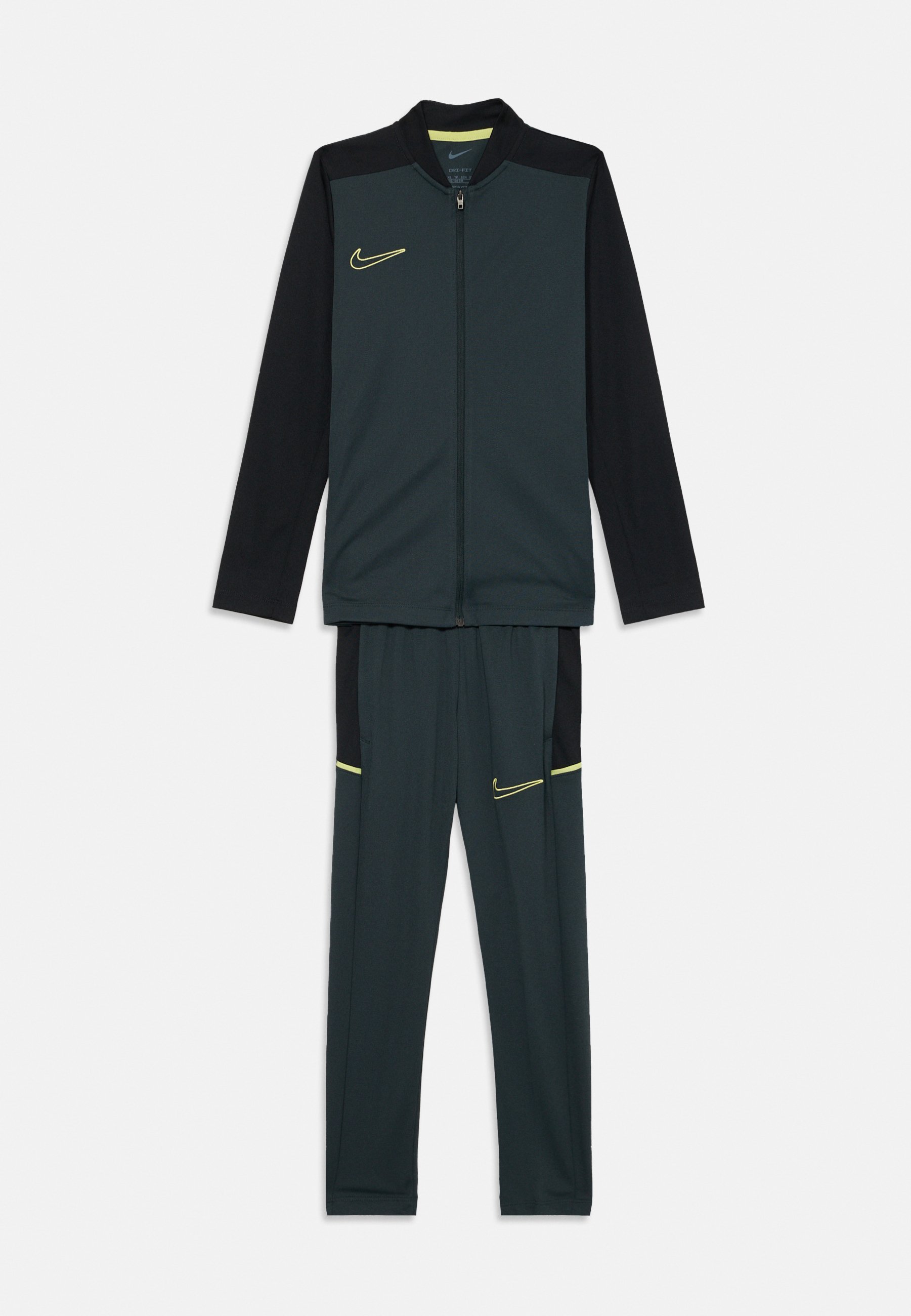 Nike Performance DRY FIT TRACK SUIT UNISEX SET - Trainingspak - zeegroen/zwart/limoengroen