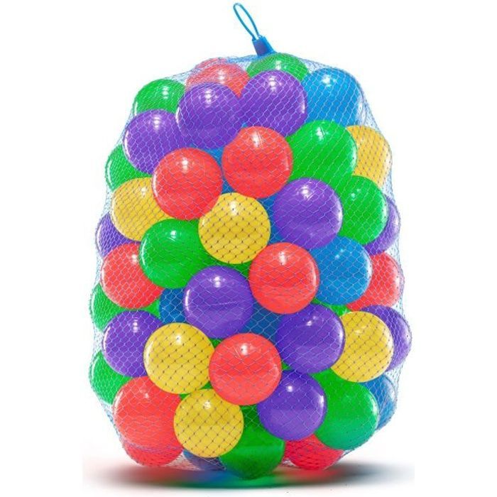 Balles en Plastique Souple pour Piscines à Balles, Trampoline, Tente de Jeu, Jeux Intérieurs et Extérieurs | Anti-écrasement, non