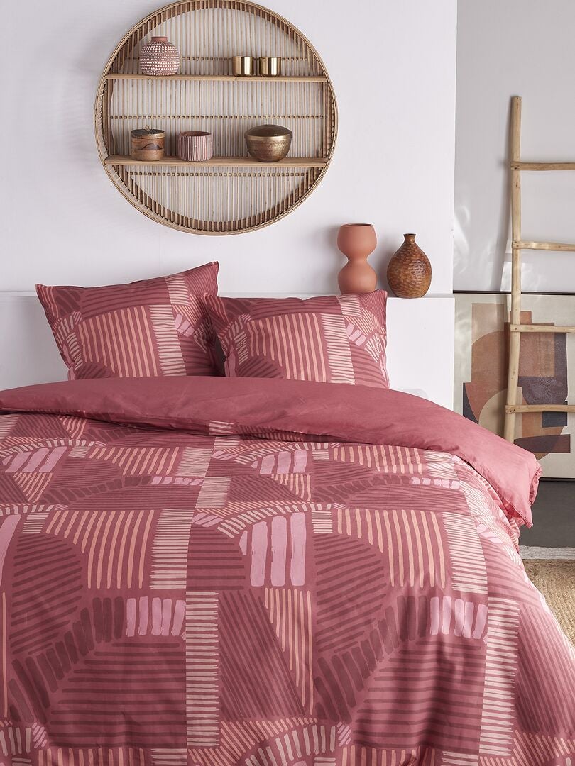Juego de cama completo - doble - ROSA