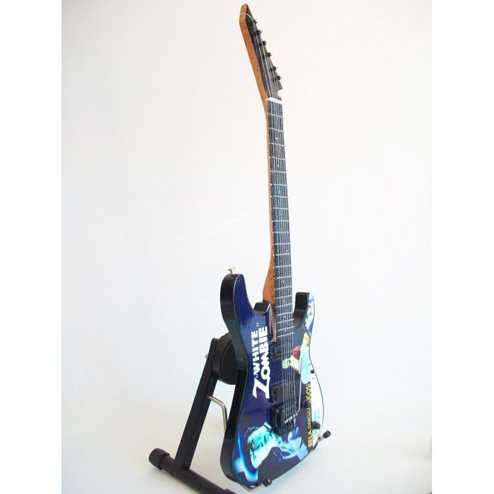 Guitarra miniatura ESP White Zombie de Kirk Hammett (Metallica)