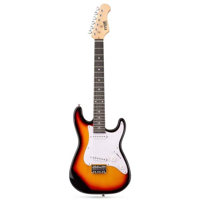 MAX GigKit Junior 3/4 formaat Sunburst elektrische gitaar voor kinderen met 20W versterker