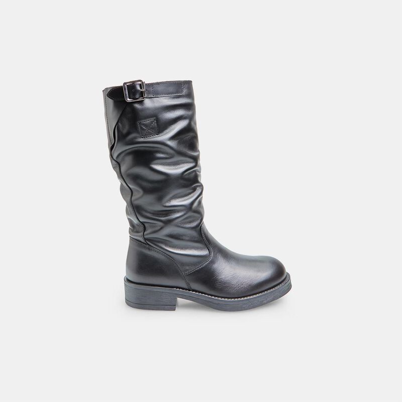 Damskie buty z gładkiej skóry